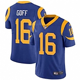 Nike Los Angeles Rams #16 Jared Goff Royal Blue Alternate NFL Vapor Untouchable Limited Jersey,baseball caps,new era cap wholesale,wholesale hats